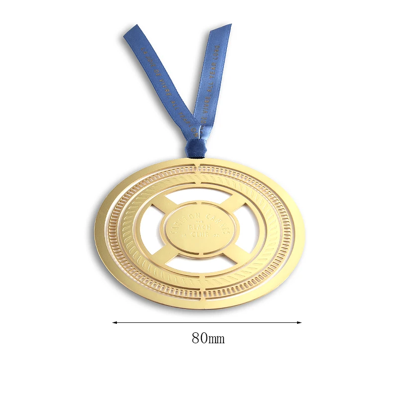 Custom Sublimation Gifts Supplier Gold Plated Brass Metal Bookmarks