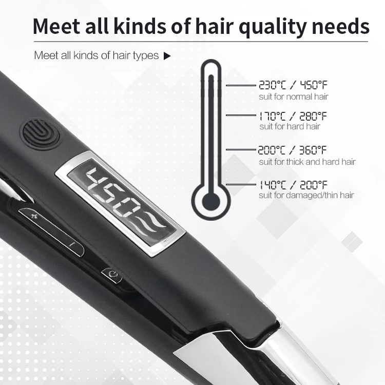 2 In 1 Curling Salon Straightener And Curler Ironing Professional 2 In 1 Hair Straightener Ceramic Coating Flat Iron