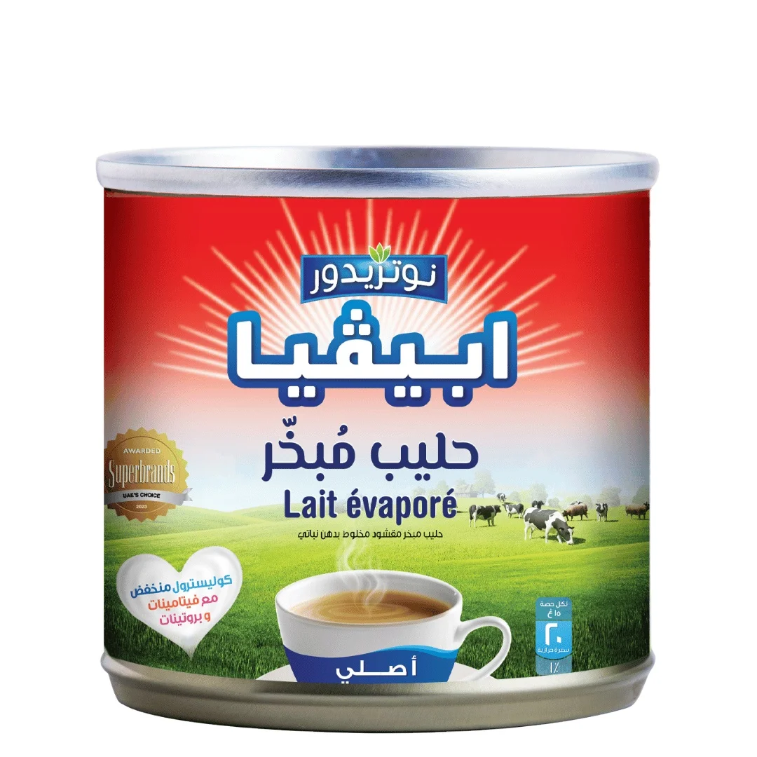 High Quality Abevia Evaporated Milk 170g Dairy Product Filled with Calcium Blend of Skimmed Milk