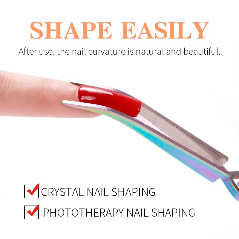 Двухголовый Красочный Прочный Золотой Серебряный инструмент для маникюра