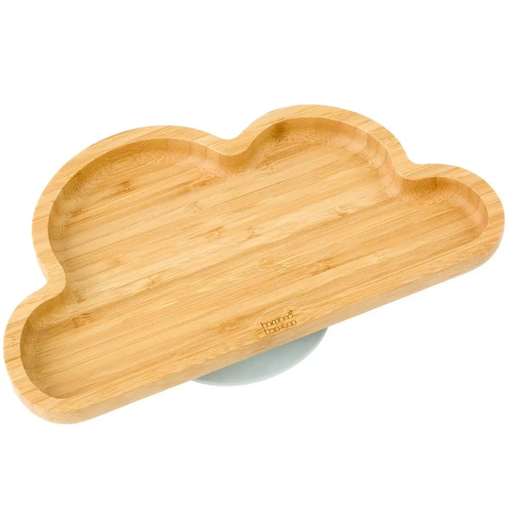 
eco friendly biodegradable BPA free bamboo fiber kids baby animal shaped food feeding plates 