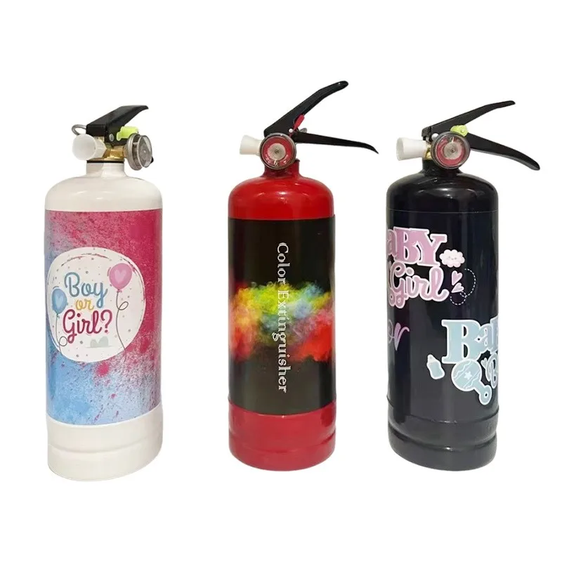 Blue Pink Gender Reveal Fire Extinguisher Party Supplies Gender Reveal Party Supplies Powder Blaster Spray Smoke Cannons