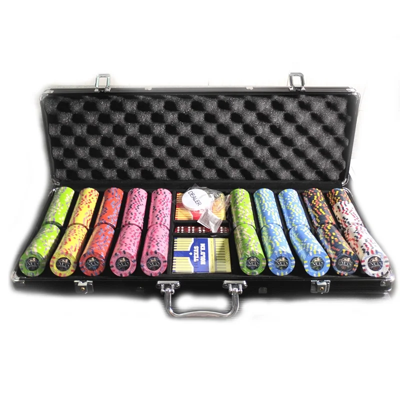 Professional poker set 300 &POKER SET 500 manufacturer custom made for you