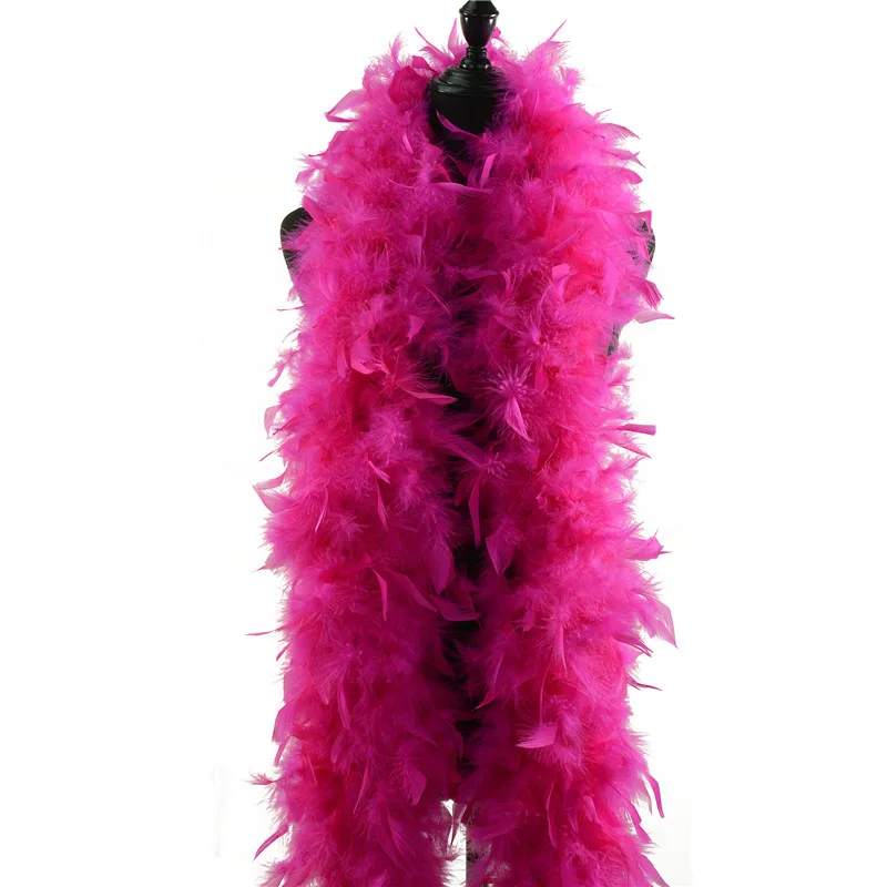 Wholesale 100g Beautiful Dyed Colorful Turkey Feather Boa Party Costume