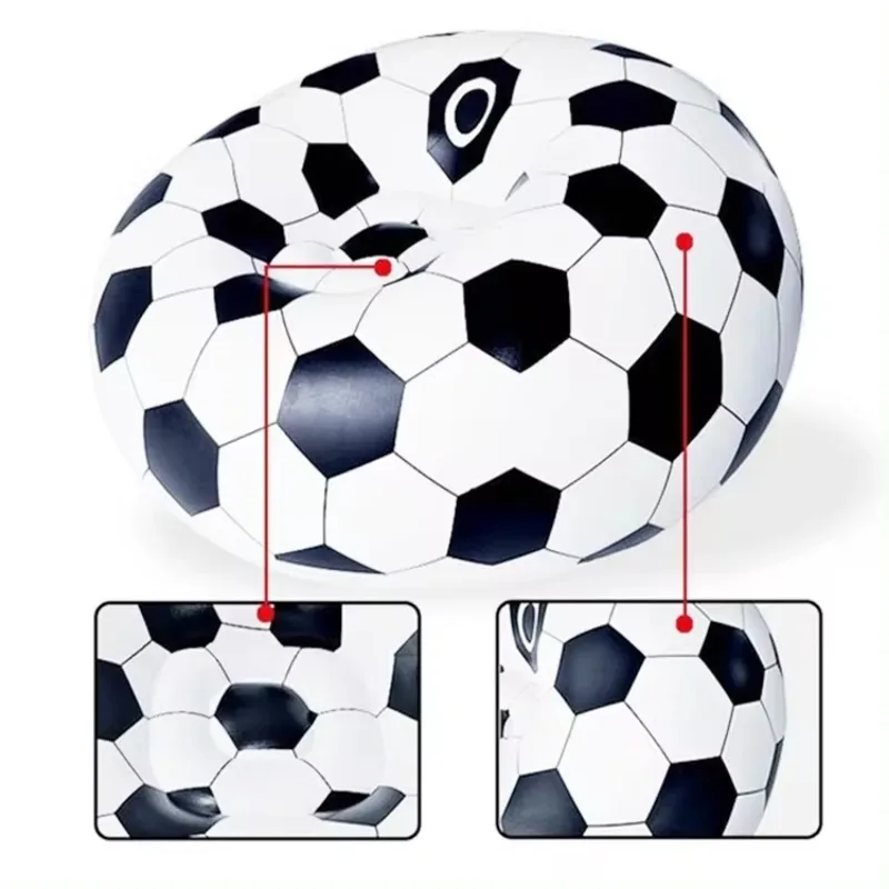 BSCI Wholesale Portable Pvc Round Single Sofa Chair Inflatable Soccer Sofa For Adult and Kids