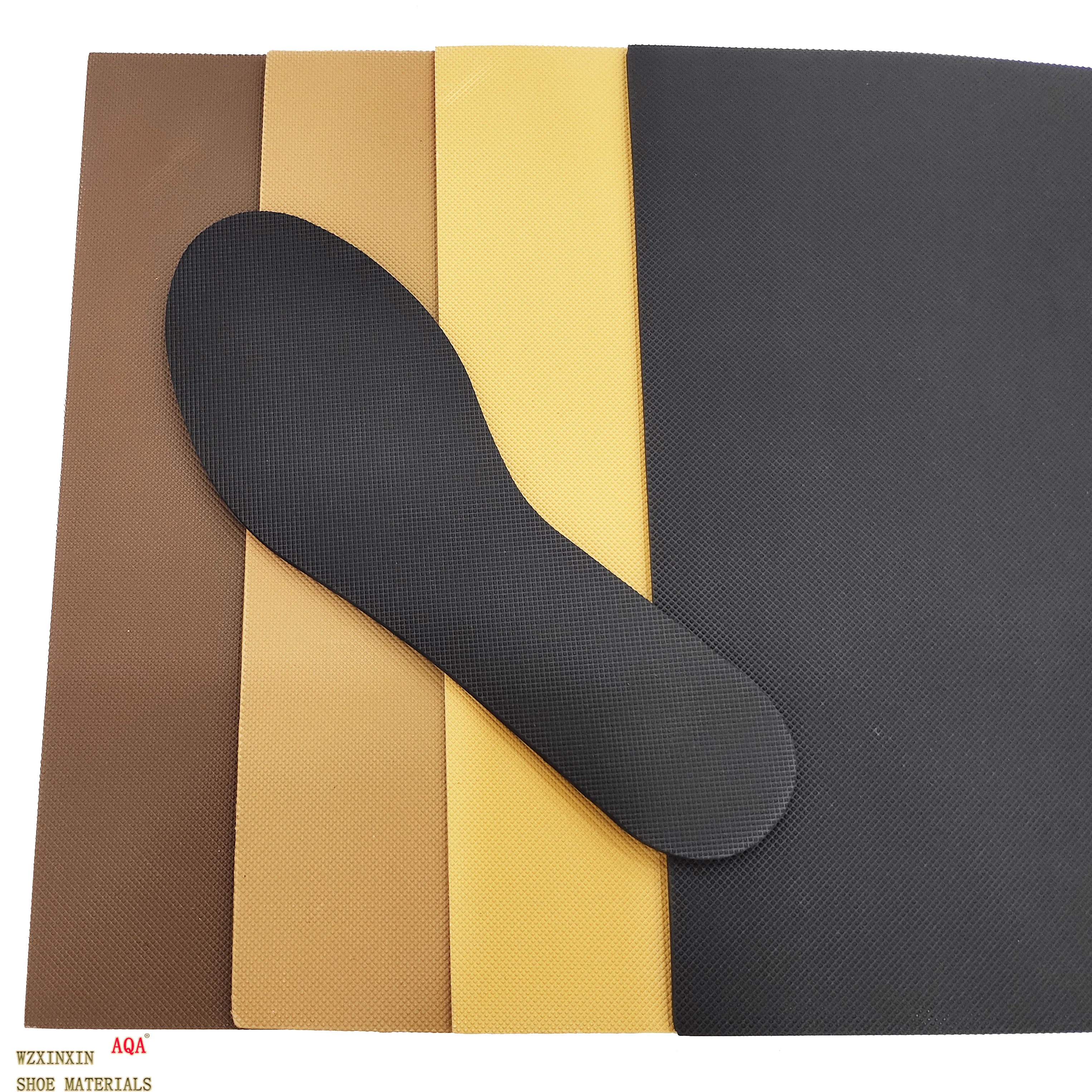 China factory wholesale stable quality small diamond design various colors rubber sole sheet for sandals and heels