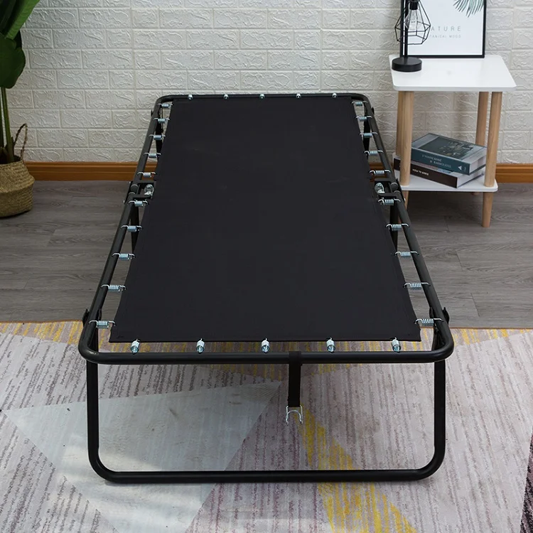 
Cheap portable modern extra strong frame camping single metal folding bed 