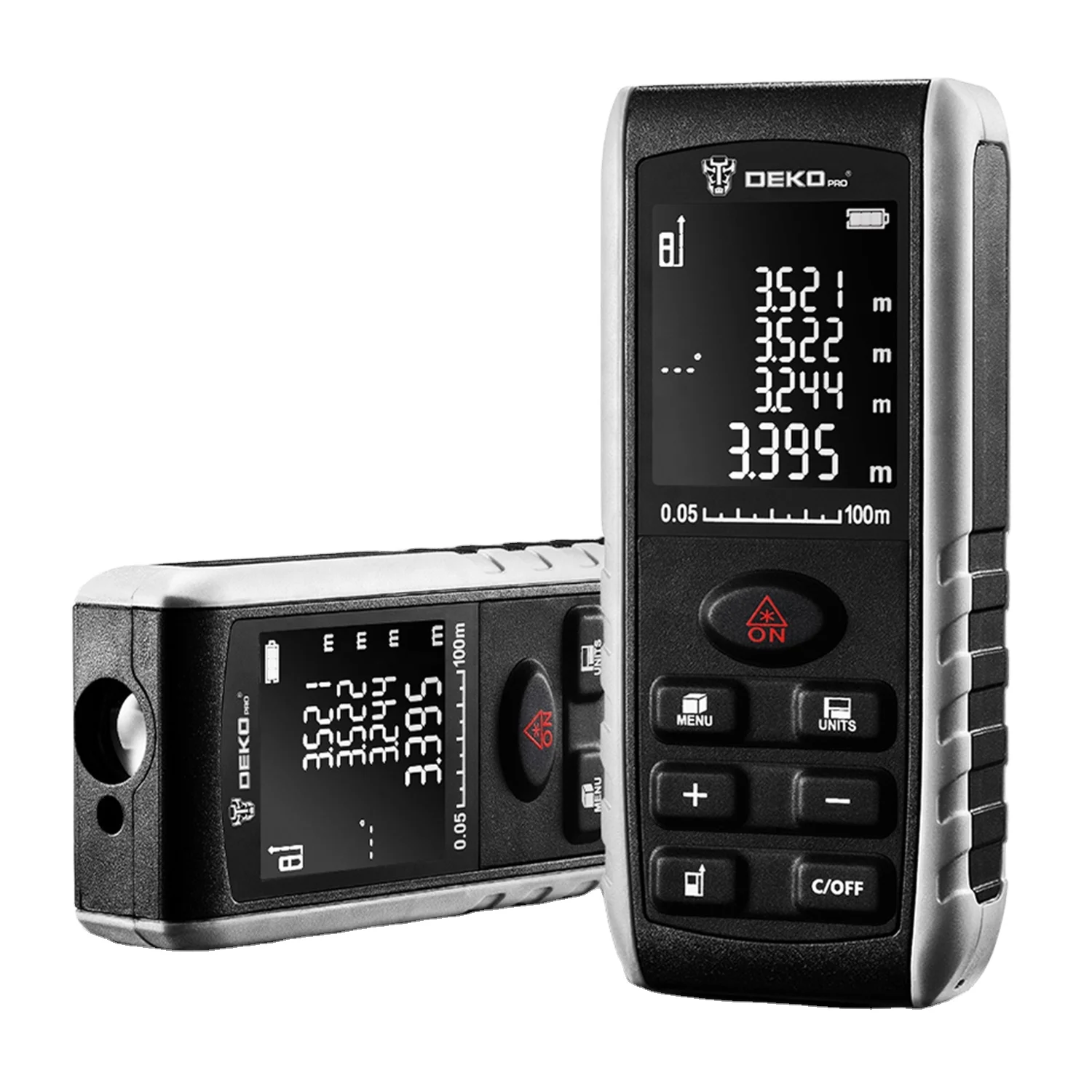 DEKO LRE52140M Handheld Laser Distance Meter Mini Laser Rangefinder Measuring Instrument Laser Measure Distance Meter