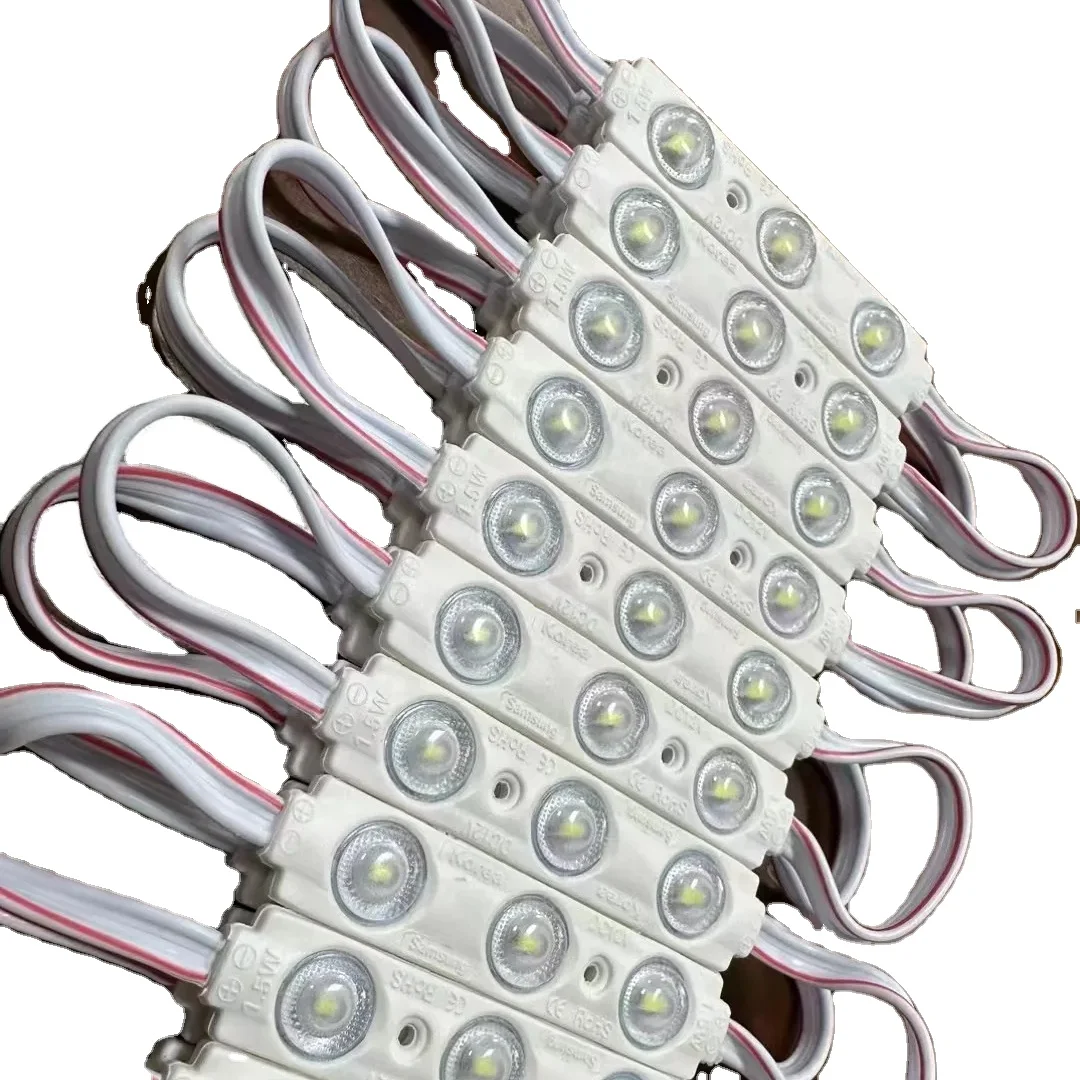 High Brightness 200LM Waterproof LED Light Modules Outdoor SMD2835 6113 12V 30V Cold White Aluminum & PVC Injection Modules