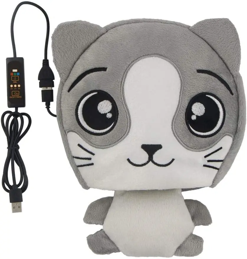 Новый плюшевый коврик для мыши с USB подогревом рук таймером и 3 режимами регулировки температуры