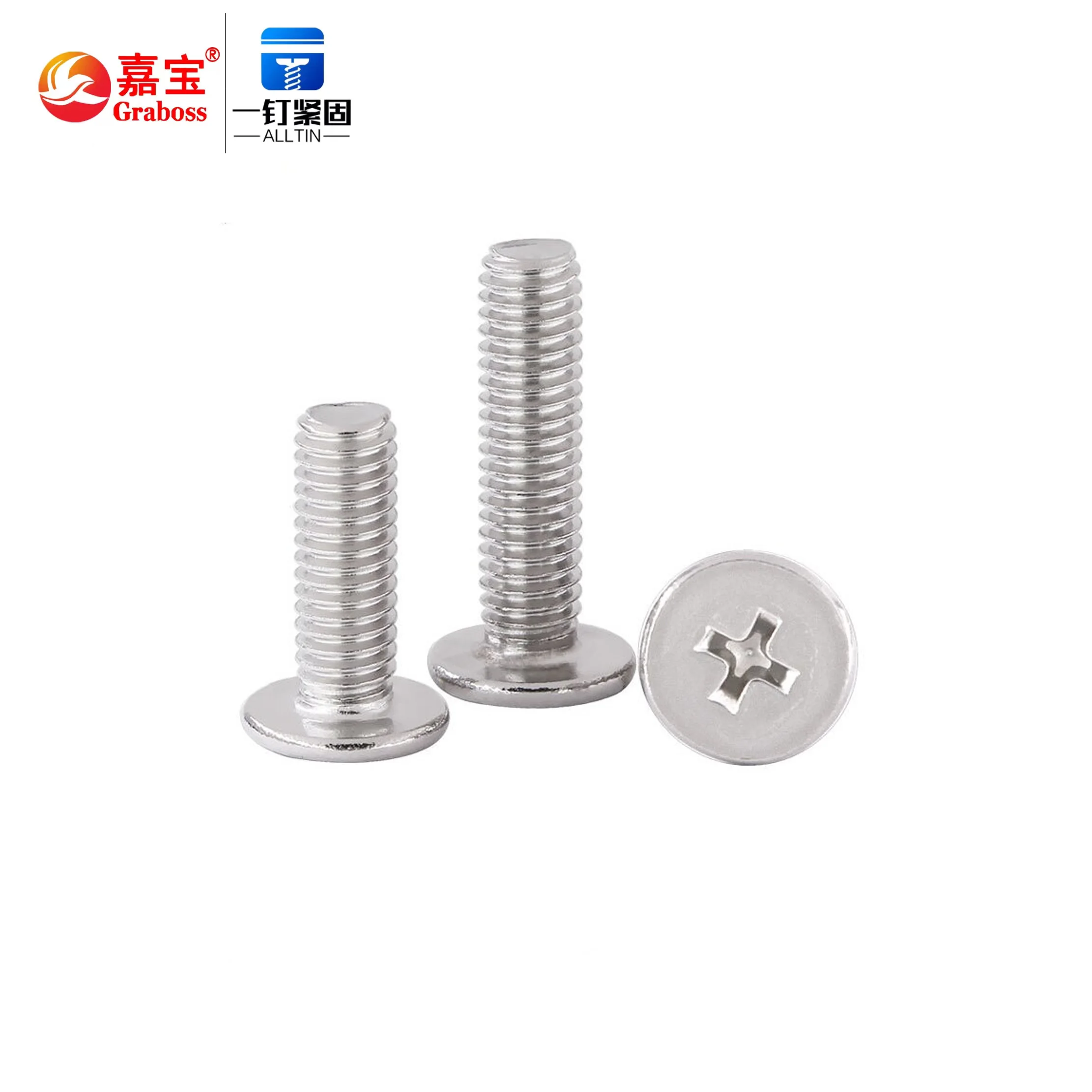 Stainless Steel M2 M2.5 M3 M4 M5 M6 M8 Phillips Thin Flat Head Laptop Screw Wafer Ultra Low Head Screw