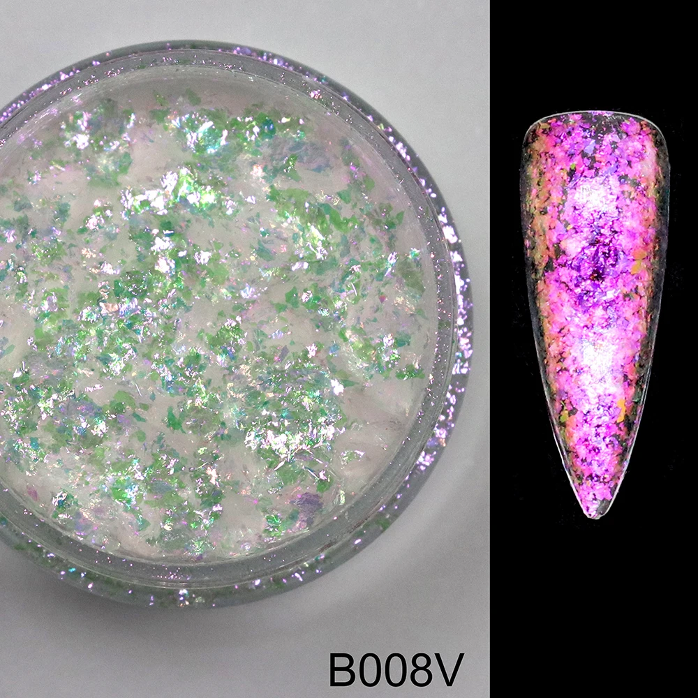 Shangse effect Color Change Chameleon Glitter Nail Art Cameleon Flakes