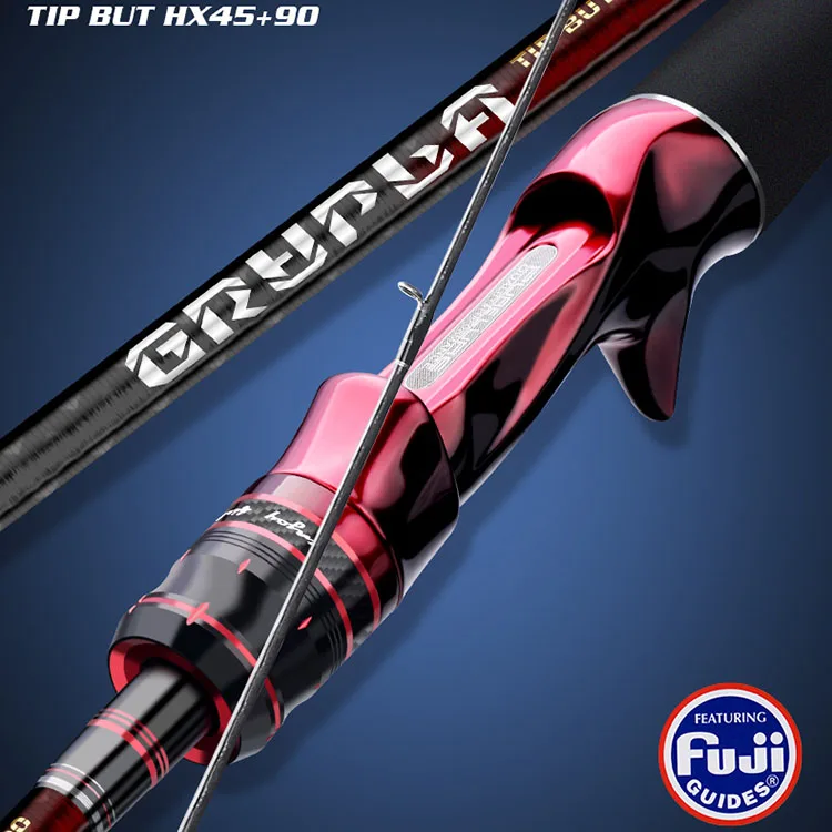 Alpha Wholesale Peche High Quality Baitcasting Rod Fishing Fuji Guide Casting Fishing Rods