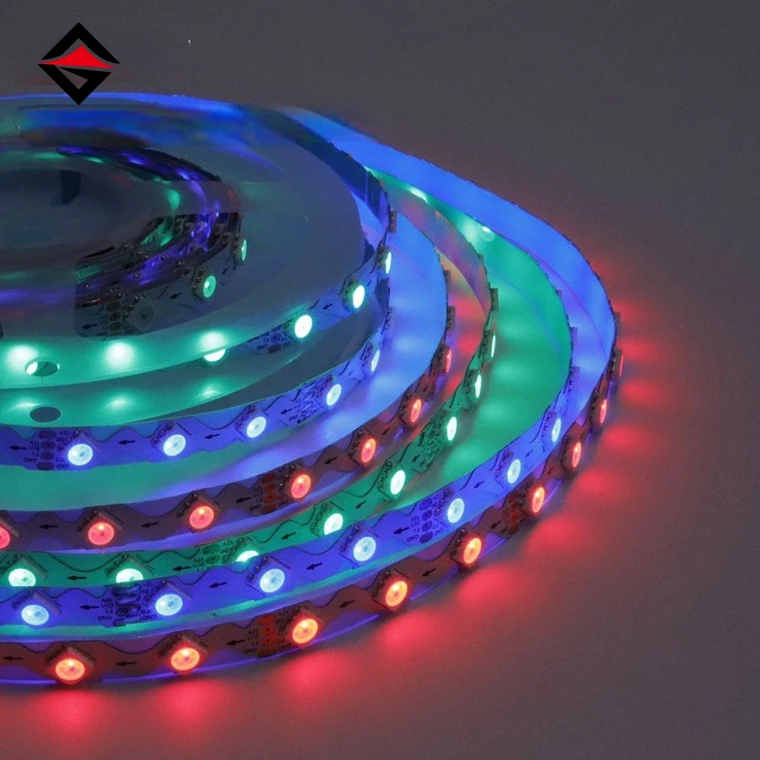 Заводская распродажа SK6813 60led 5050SMD индивидуально адресуемый волшебный RGB гибкий светодиодный светильник для освещения рекламных шрифтов