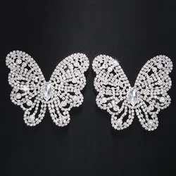 Wholesale Luxury Crystal Butterfly Rhinestone Sexy lingerie Nipple Jewelry Women Bra Chest Pads Bikini Beach Dance Body Jewelry