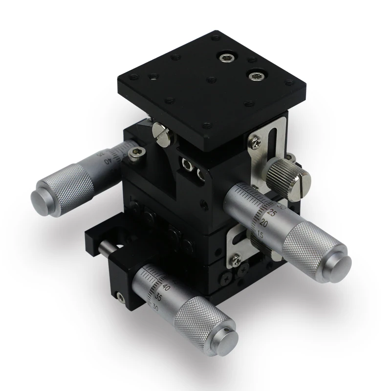 Цена по прейскуранту завода многоосевой линейный этап Xyz 3 оси Xyz ручной переход привод этапа