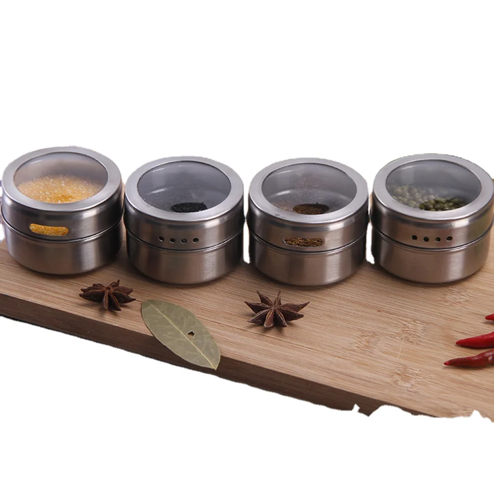 Light Convenient Classification Clearly Good Preservation Ability Magnetic Spice Tins