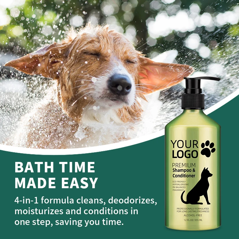 NaturalIdeal 12 Oz Moisturizing, Anti-inflammatory and Hypoallergenic Botanical Formula Pet Shampoo for Dogs & Cats