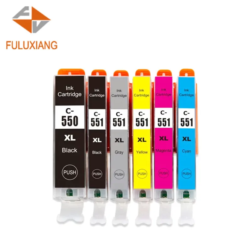 FULUXIANG Compatible PGI550 PGI-550XL CLI-551XL CLI551 Ink Cartridge For Canon PIXMA IP7250 MX925 Printer