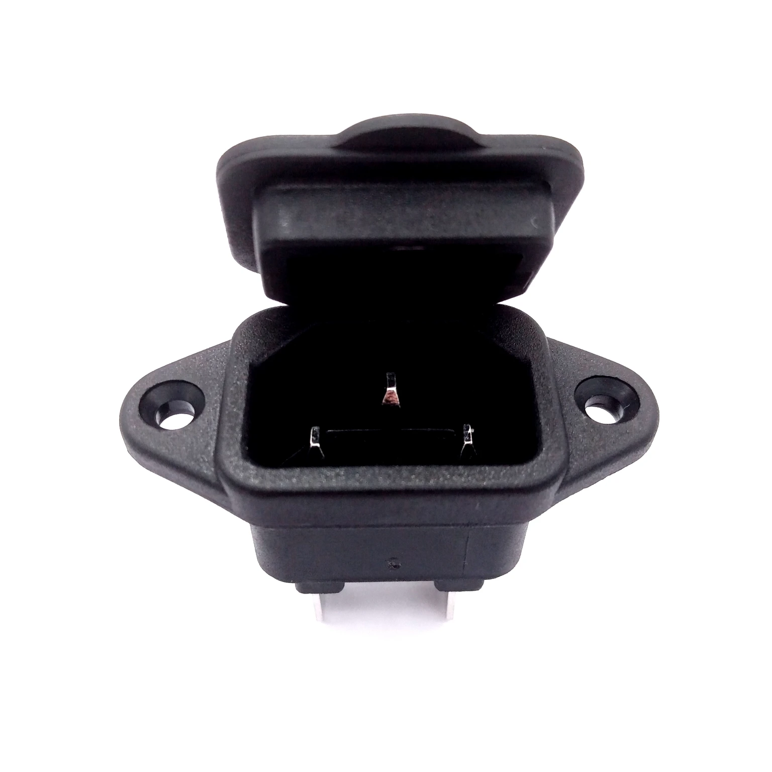 250V 10A AC IEC C14 male Panel Screw Mount Adapter Plug power Connector with cover