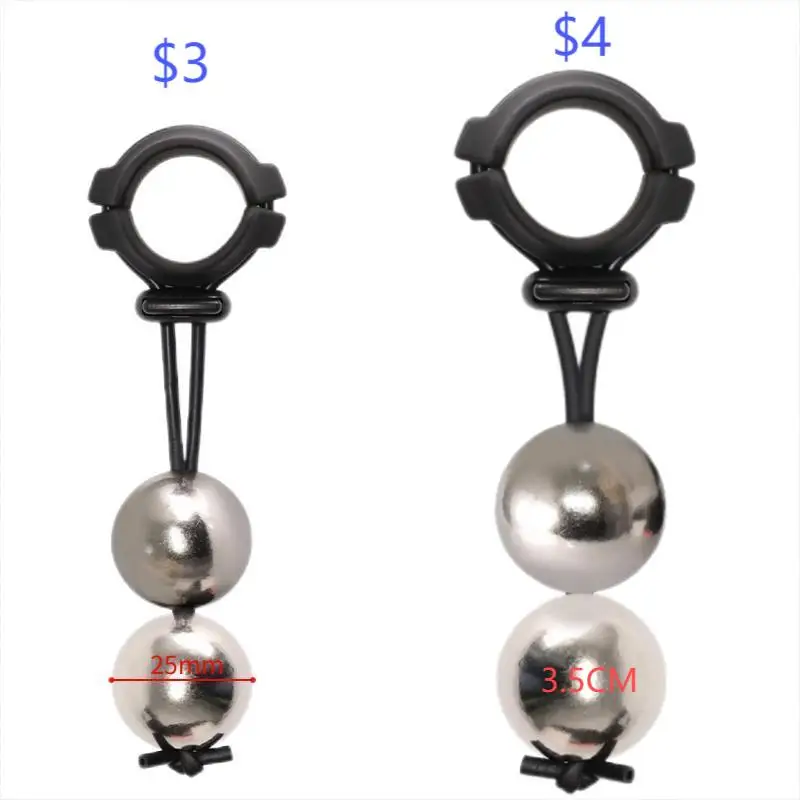 Metal Balls Penisring Stretcher Adjustable Cock Ring Tools Penis Physical Exercise Toys Penis Extender Device Sex Game for Men