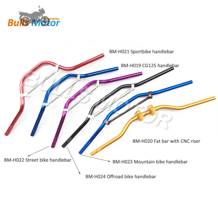 Hot sale in European and USA China factory 800mm motorcycle handlebar 28mm fat bar motocross with CNC handlebar riser