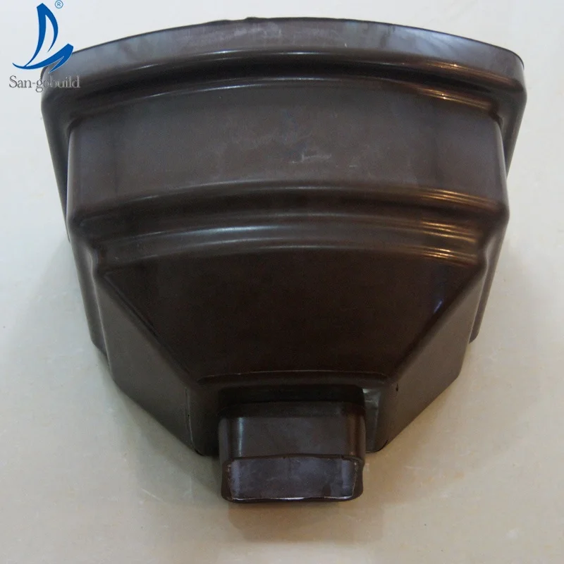 Sangobuild 30 years rain water collector and downspout color never fade black rain gutter For Nigeria Kenya Tanzania