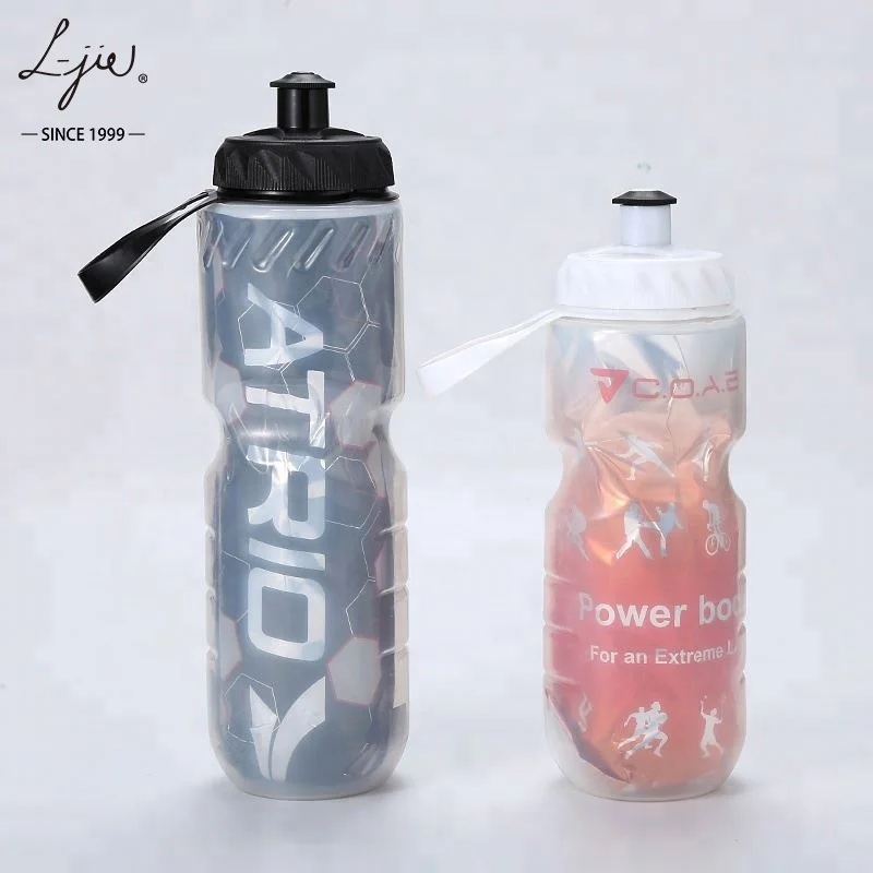 LDPE Plastic Logo Customized 650ml Bicycle Sport Water Bottle BPA free plastic sport water bottle