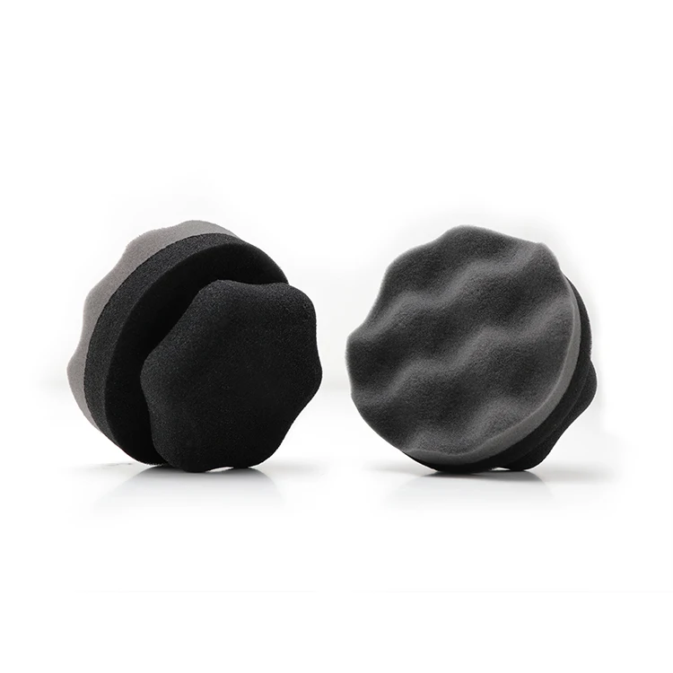 Sponduct изготовленный на заказ логотип черный шиномонтажный станок туалетный аппликатор пены, шины для легковых автомобилей, аппликатор-спонж, шестиугольник автомобиля губки