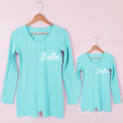 Custom Baby Pajamas Mommy and me Outfit Kids Clothing Set Baby Jumpsuit Fall Clothes for Women