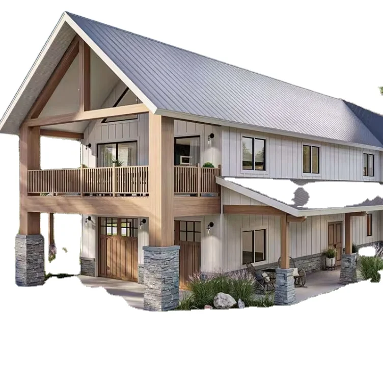 Prefabricated Steel Structure Warehouse Shed American standard barn prefab metal pole barn steel frame building kits