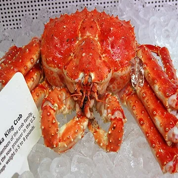 Natural Health Food Frozen Seafoods Shelf Life 12 Months Red Blue Brown Swimming Quality King Crab Legs For Sale
