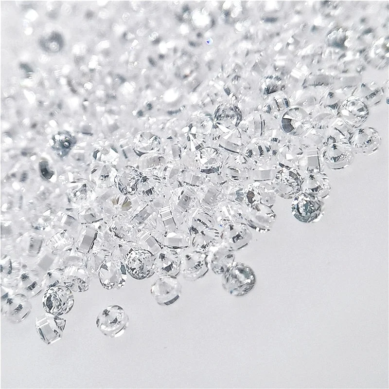 Hot Sale Different Size White Round Cut CZ Stones Thick Girdle Heavy Cubic Zirconia