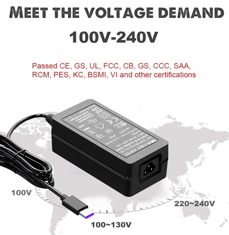 For HP DELL Lenovn 36W 45W 65W 90W 120W Battery Laptop Charger AC DC Usb Type-c Universal Laptop Power Adapters