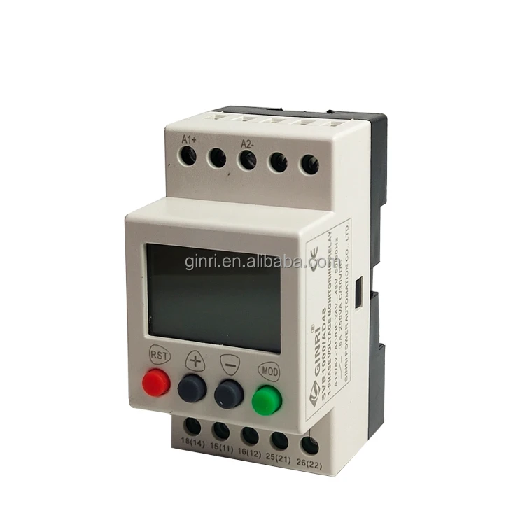 SVR1000/AD48 lcd display single phase protector undervoltage relay 48V dc voltage monitor relay