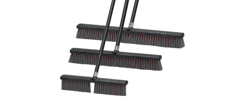 Cleaning High Quality Strong Plastic Black red 24inch Long Floor Brush