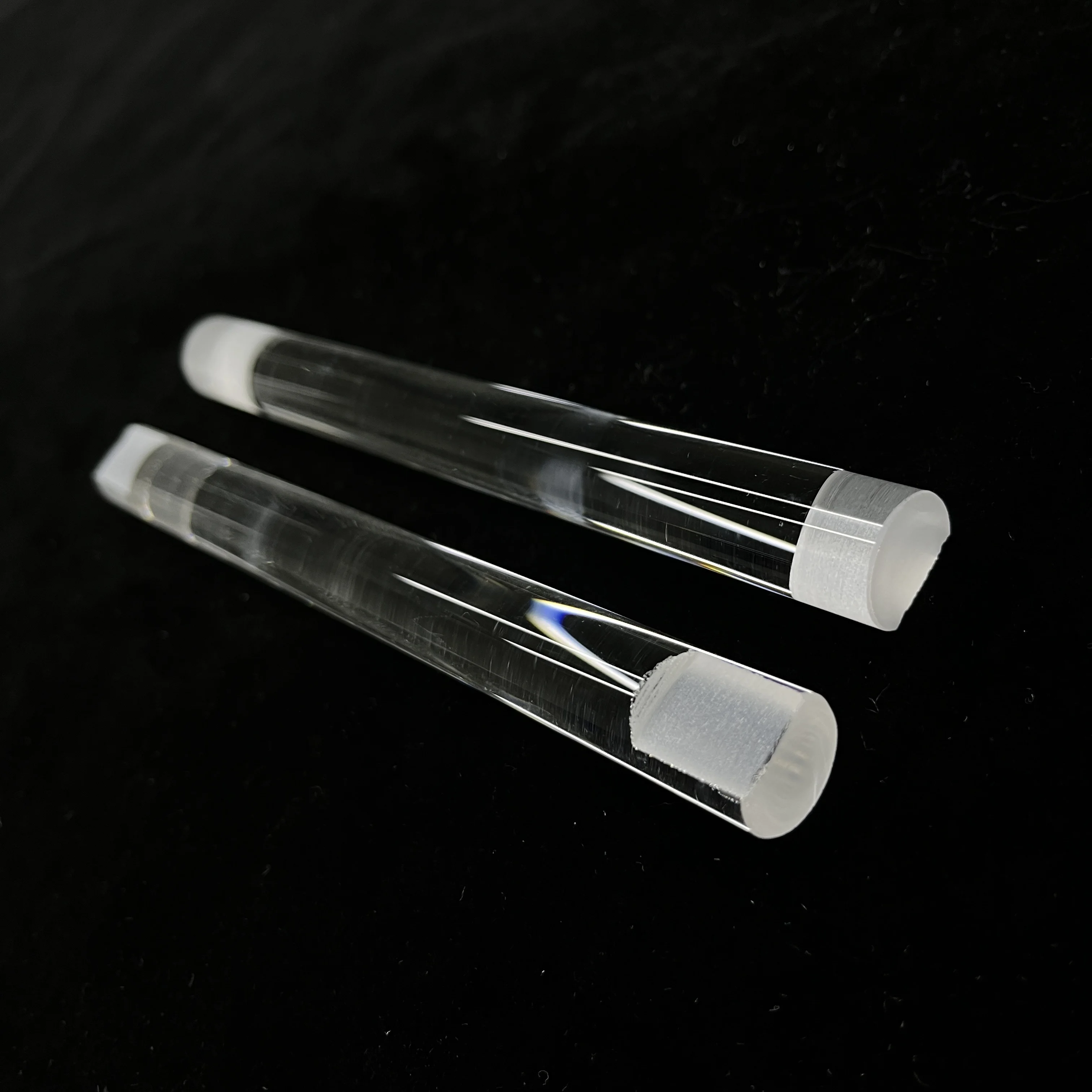 Optical Fiber Fused  High Purity High Temperature Customized semicircle half quartz rod Clear glass rod Quartz Rod