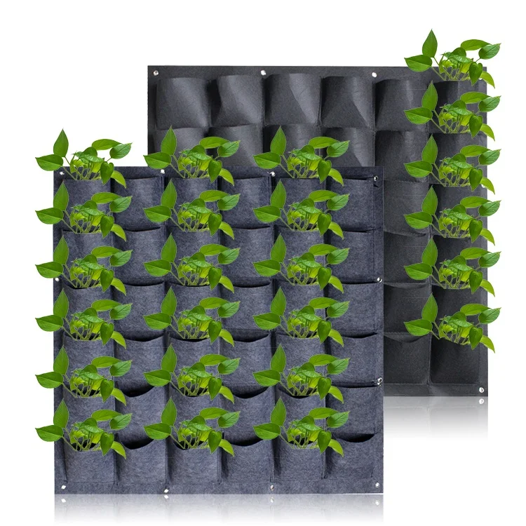 5 Pack Breathable 9 36 Pocket Wall Hanging Vertical Garden Vegetables Planter Non Woven Fabrics Pots Plant Grow Bags