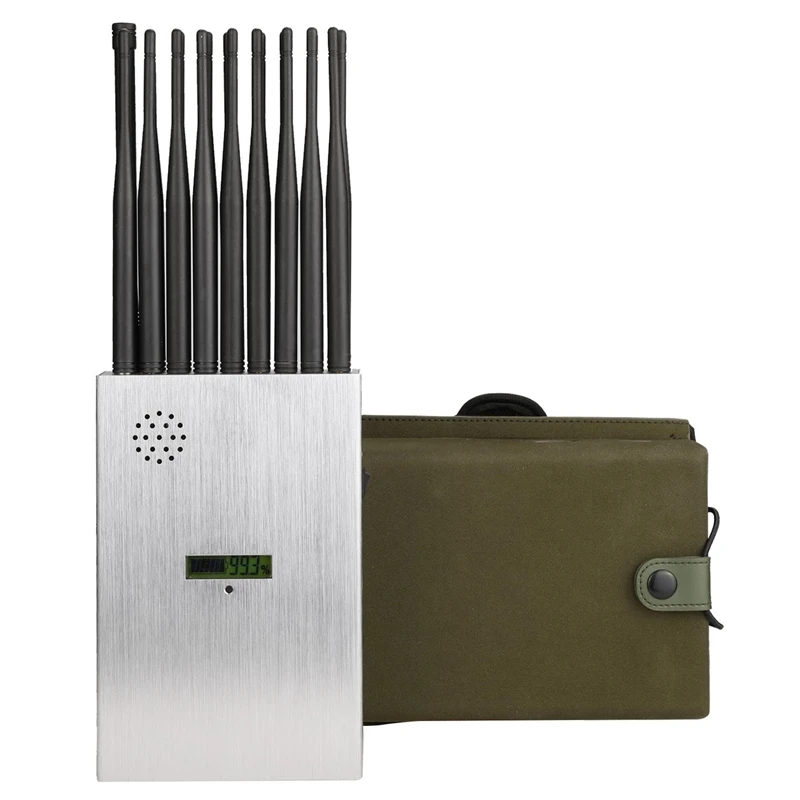 18 Antennas Portable Phone GSM CDMA 2.3.4.5G GPS WiFi VHF UHF 315 433 868 RF Signal Detector Device with Nylon Case