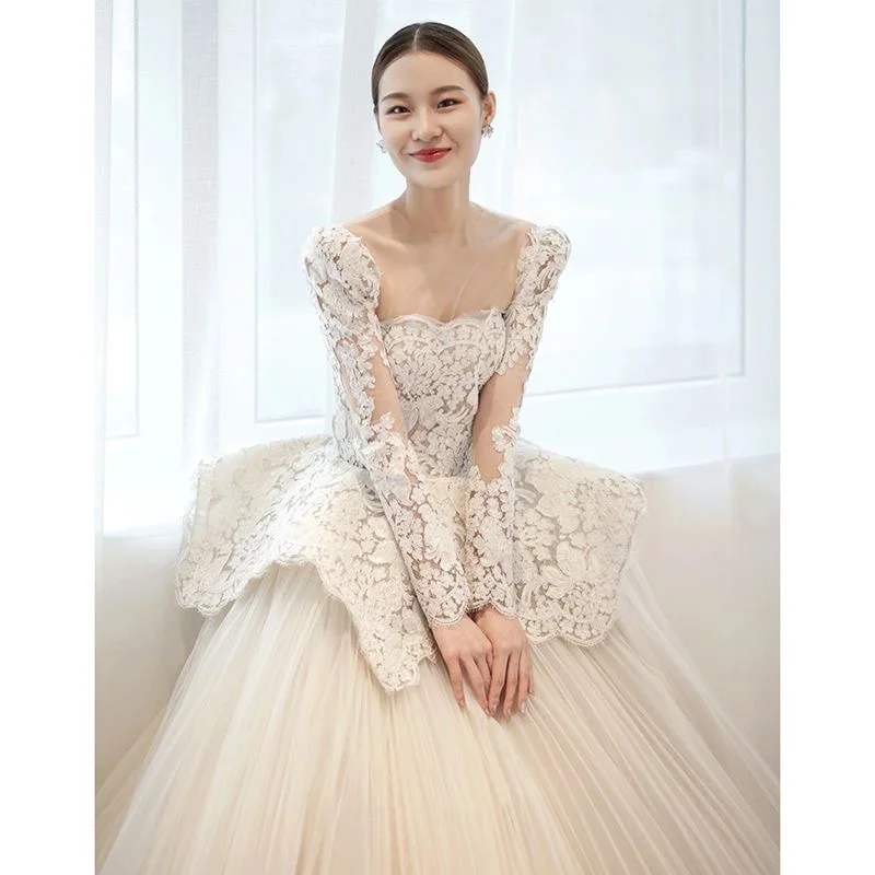 SUNNY Satin Main Wedding Dress Traditional Wedding Dresses