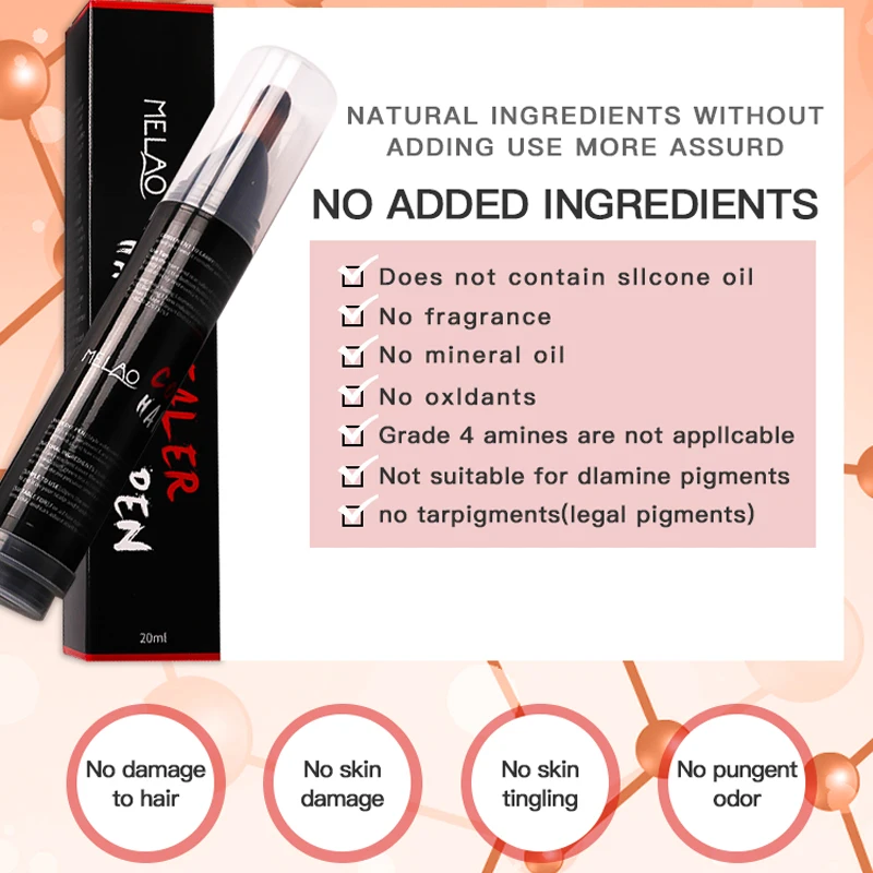 Private label Professional salon Touch Up Root Concealer Hair waterproof hair dye hair color pen  OEM/ODM