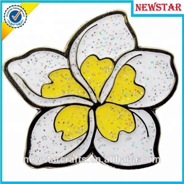 Factory Cheap Custom Metal Flower Brooches and Lapel Pins