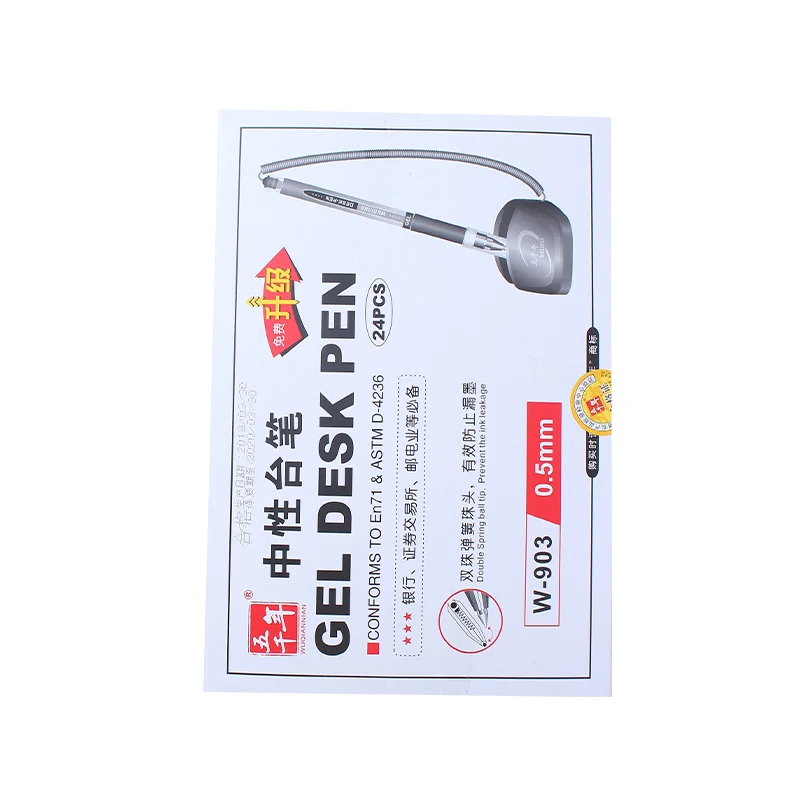 factory price desk pen plastic material cheap desk pen table pen for school and office