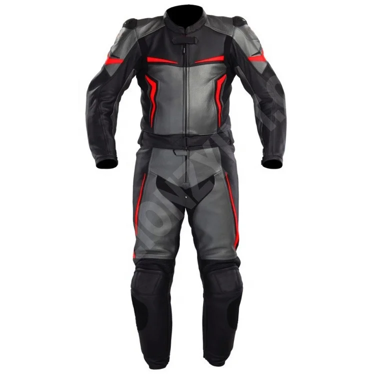 Lionzy International Hot Sale Cowhide Leather 2 Piece Custom Motorcycle Racing Suit with CE Protection and Aerodynamic Hump