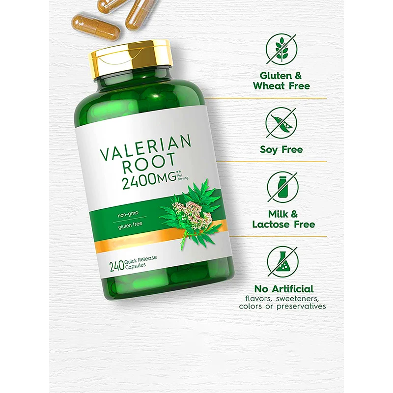 Натуральная пищевая добавка для сна экстракт корня валерианы капсула облегчает глубокий