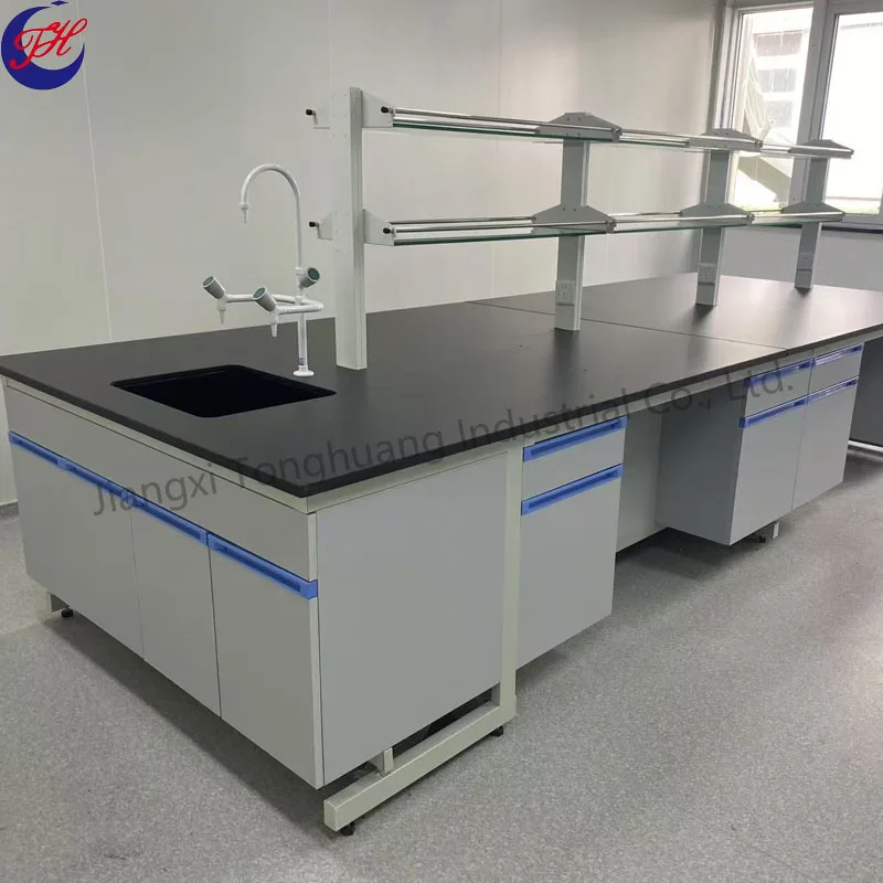 Customizable Modern Design Lab Bench Steel Wood Laboratory Table for School University Factory Hospital Laboratory Furniture