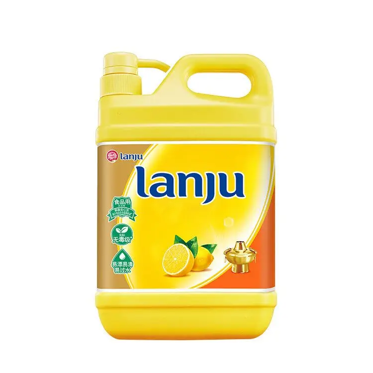 OEM Lanju Easy Pass Water Non-Toxic Grade Powerful Remove Oil Food Dishwashing Liquid Suppliers Lemon Perfume