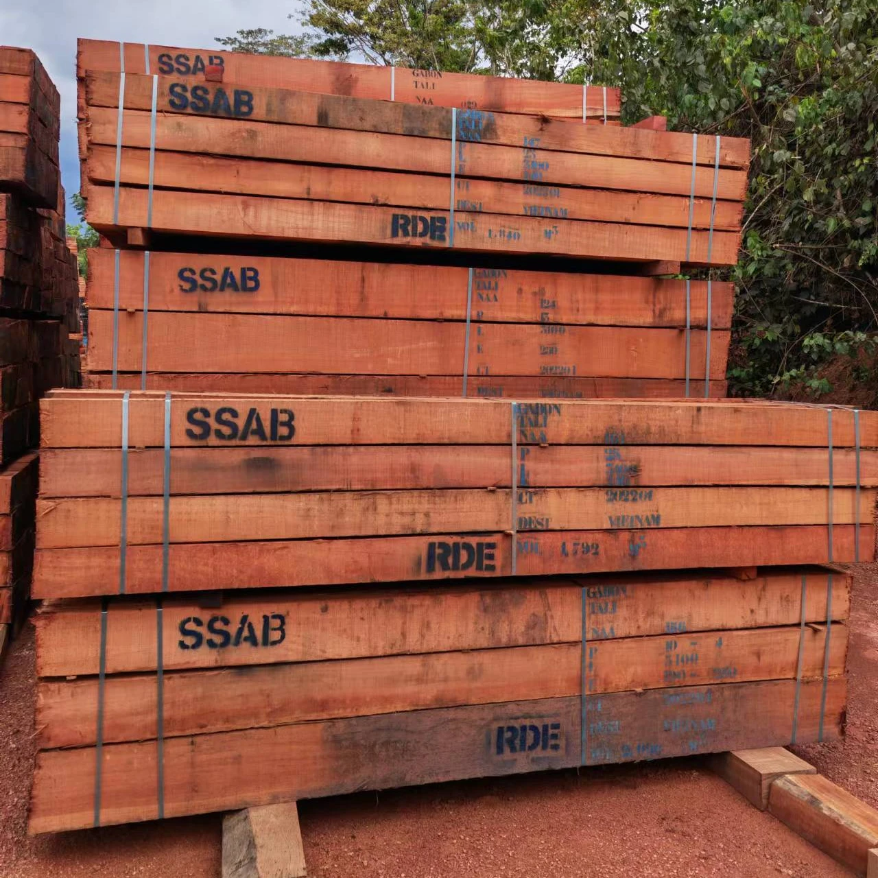 SSAB Logo Brand Tali пиломатериалы из Габона, хорошее качество по хорошей цене