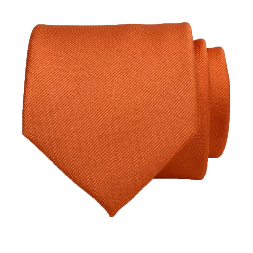 
 Галстук мужской однотонный, с резьбой 3,15 дюйма, красный, синий, оранжевый, желтый  