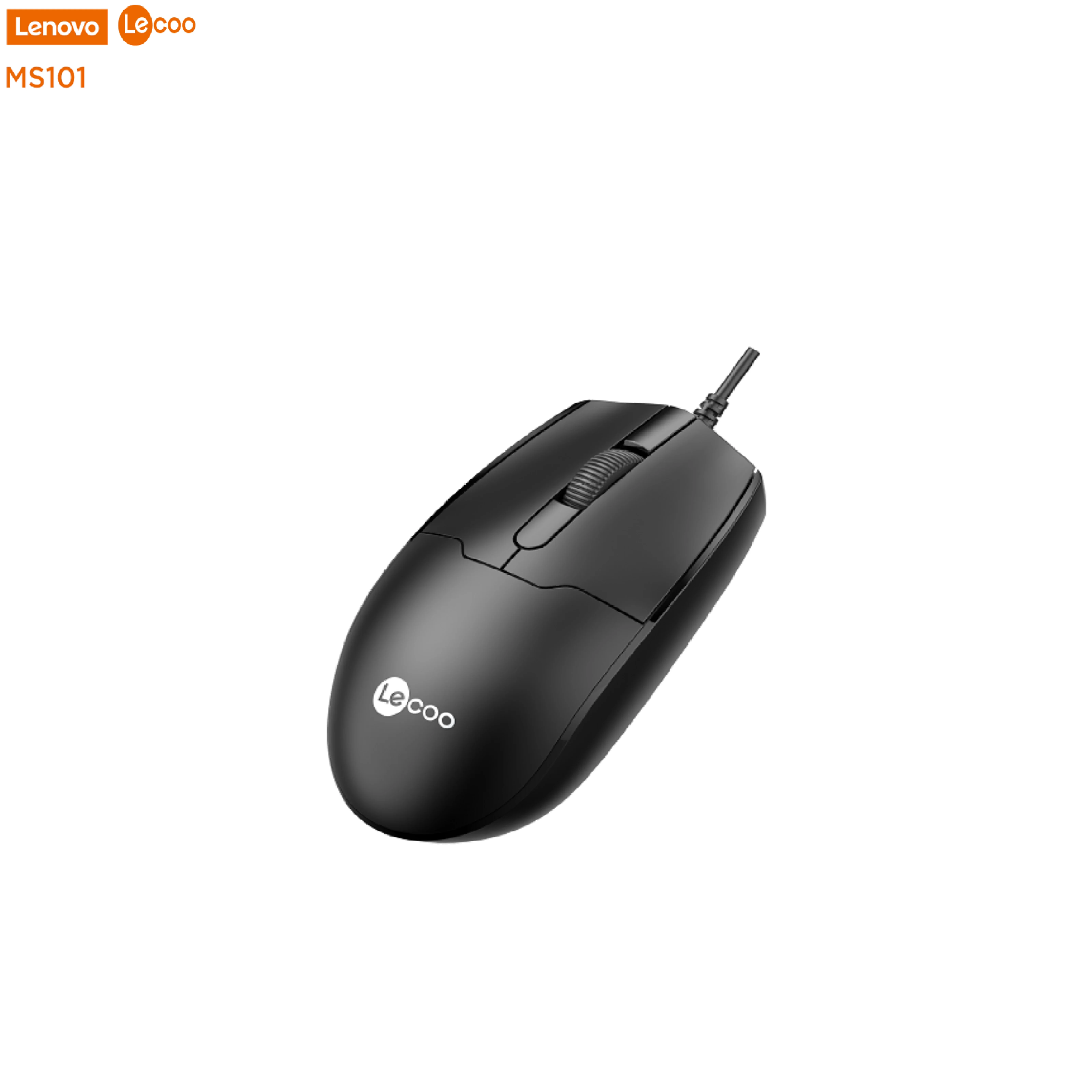 Lenovo Lecoo MS101 Wired Mouse high quality mouse laptop computer accessories 1600DPI 4D portable usb wired mouse